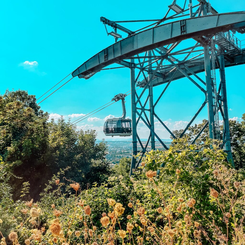 Kabelbaan in Koblenz naar het uitzichtpunten de Deutsches Eck